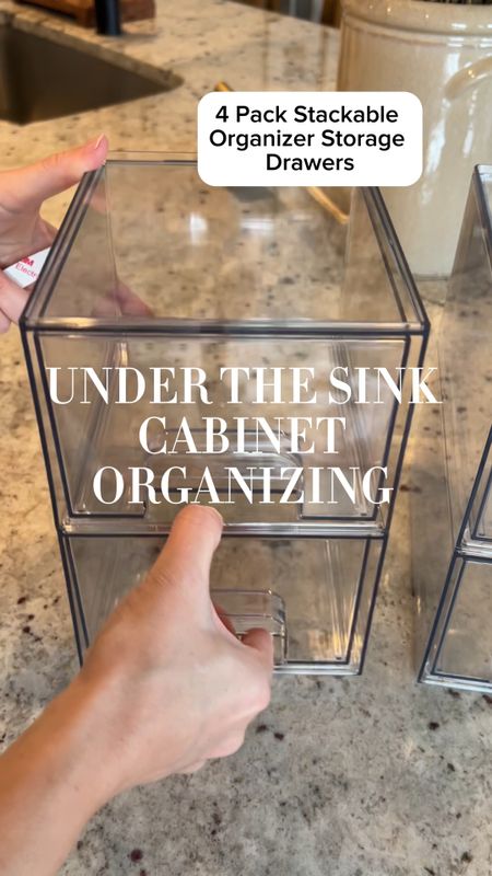 Under the sink cabinet organizing with Amazon, Amazon home, favorite Amazon organizing gadgets, Amazon cabinet organizers 

#LTKsalealert #LTKhome #LTKVideo
