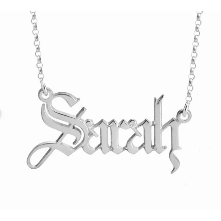 Personalized name necklace for her, 925 sterling silver custom name necklace, Birthday gift, wedd... | Walmart (US)