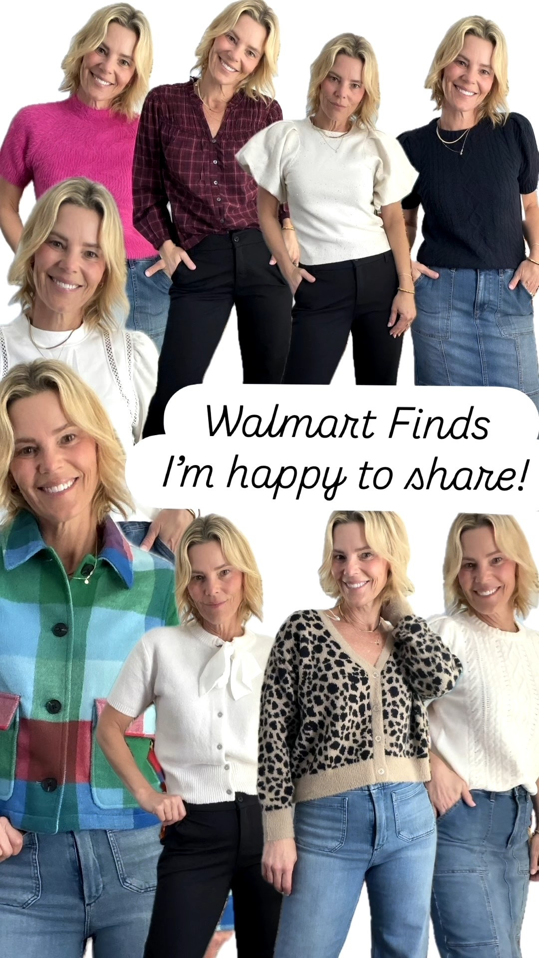 Let’s do this!!! This haul is a winner peeps! So many great pieces!!! 
Bring on all the festivities! I’ll be ready with lots of options!

Jean skirt: size down
black pants: size up (my fav work pants) 
sweaters: I sized down to smalls
Plaid jacket: TTS

#walmartfashion @walmartfashion


#LTKStyleTip #LTKFindsUnder50