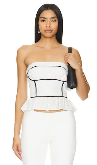 Free People Tara Tube Top in Black & White. - size XS | Revolve Clothing (Global)