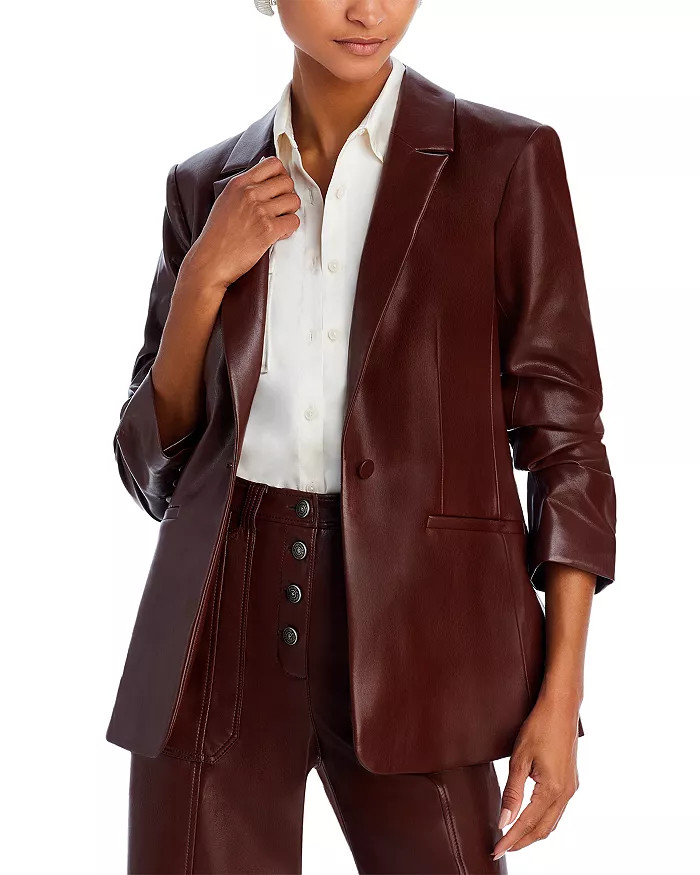 Cinq &agrave; Sept Kylie Faux Leather Blazer Women - Bloomingdale's | Bloomingdale's (US)