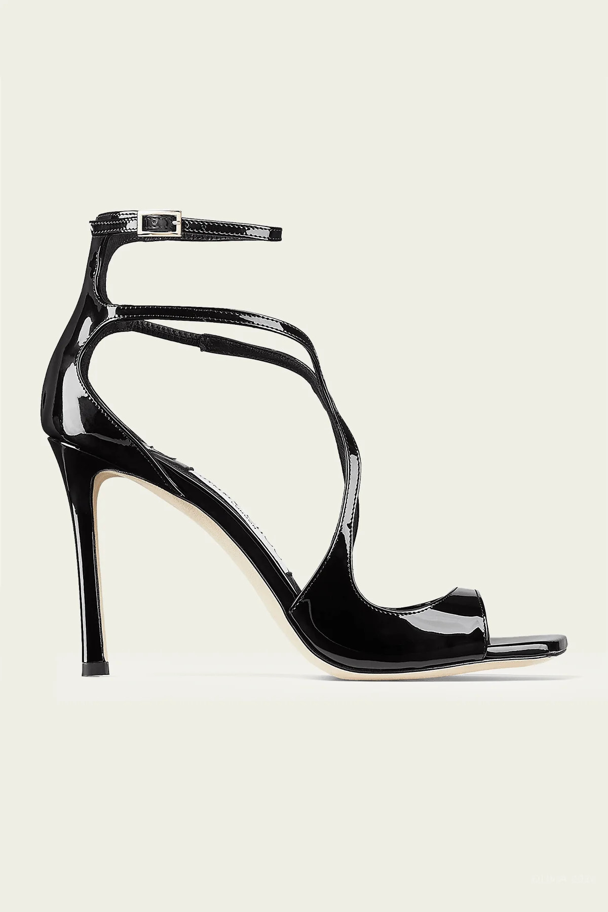 Azia 95 Sandal in Black Patent - Black US 8.5 | Shop Olivia