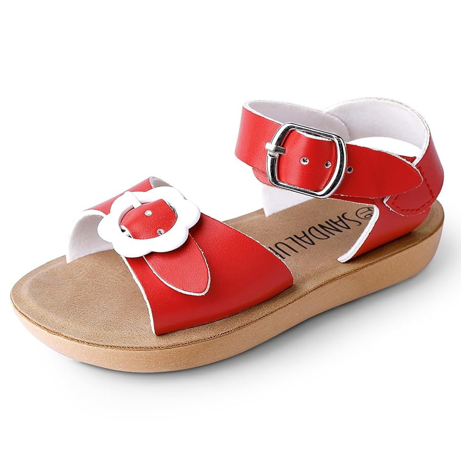 SANDALUP Summer Sandals w Double Buckle for Toddler Girls/Boys | Amazon (US)