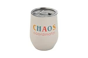 Pearhead Chaos Coordinator Stainless Steel Wine Tumbler with Press-In and Slide Locking Lid, Moth... | Amazon (US)