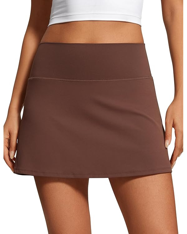 CRZ YOGA Butterluxe Skirts for Women High Waisted A Line Tennis Golf Athletic Casual Skorts with ... | Amazon (US)