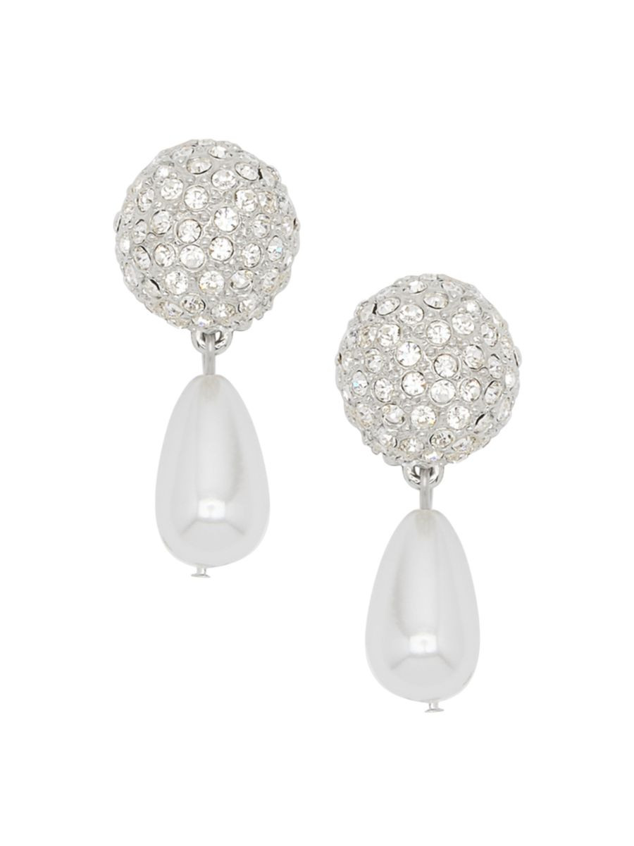 Crystal Ball Crystal Pavé & Faux-Pearl Drop Earrings | Saks Fifth Avenue