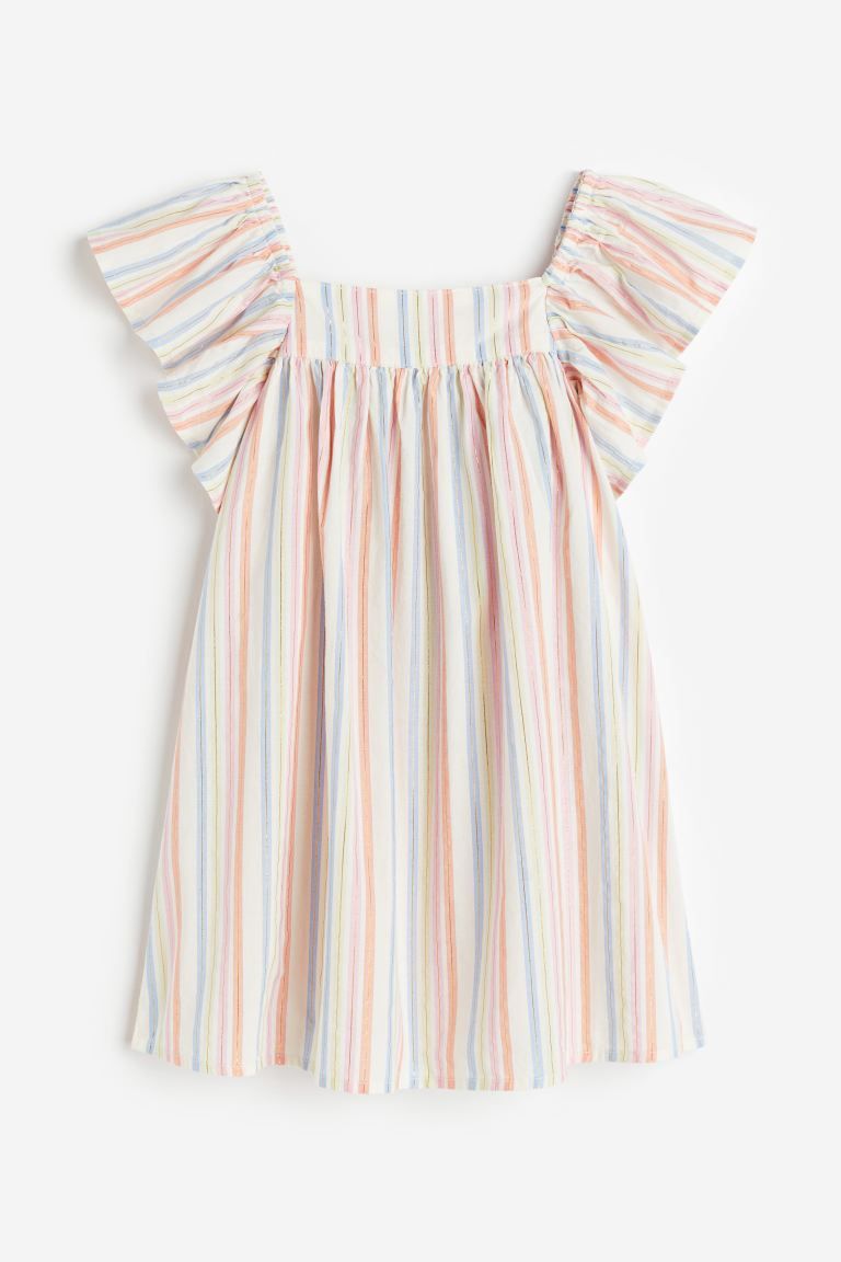 Butterfly-sleeved Patterned Dress | H&M (US)