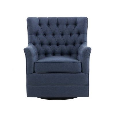 Dolores Swivel Glider Chair Blue | Target