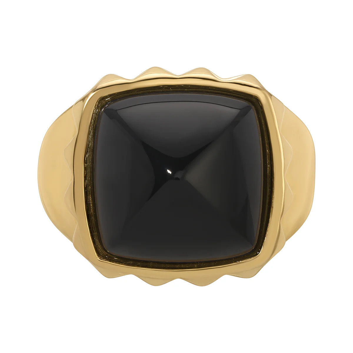Onyx Pyramid Ring | Erin Fader Jewelry Design