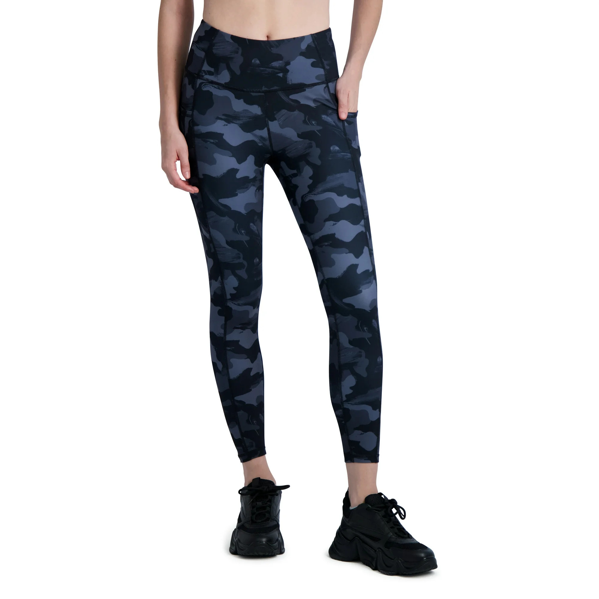 Reebok Women's Camo Print High Rise 7/8 Leggings with Side Pockets | Walmart (US)