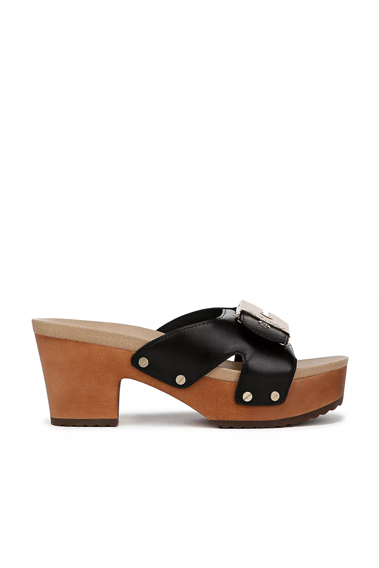 Dr. Scholl's Original Max Too Wood-Bottom Platform Sandals | Anthropologie (US)