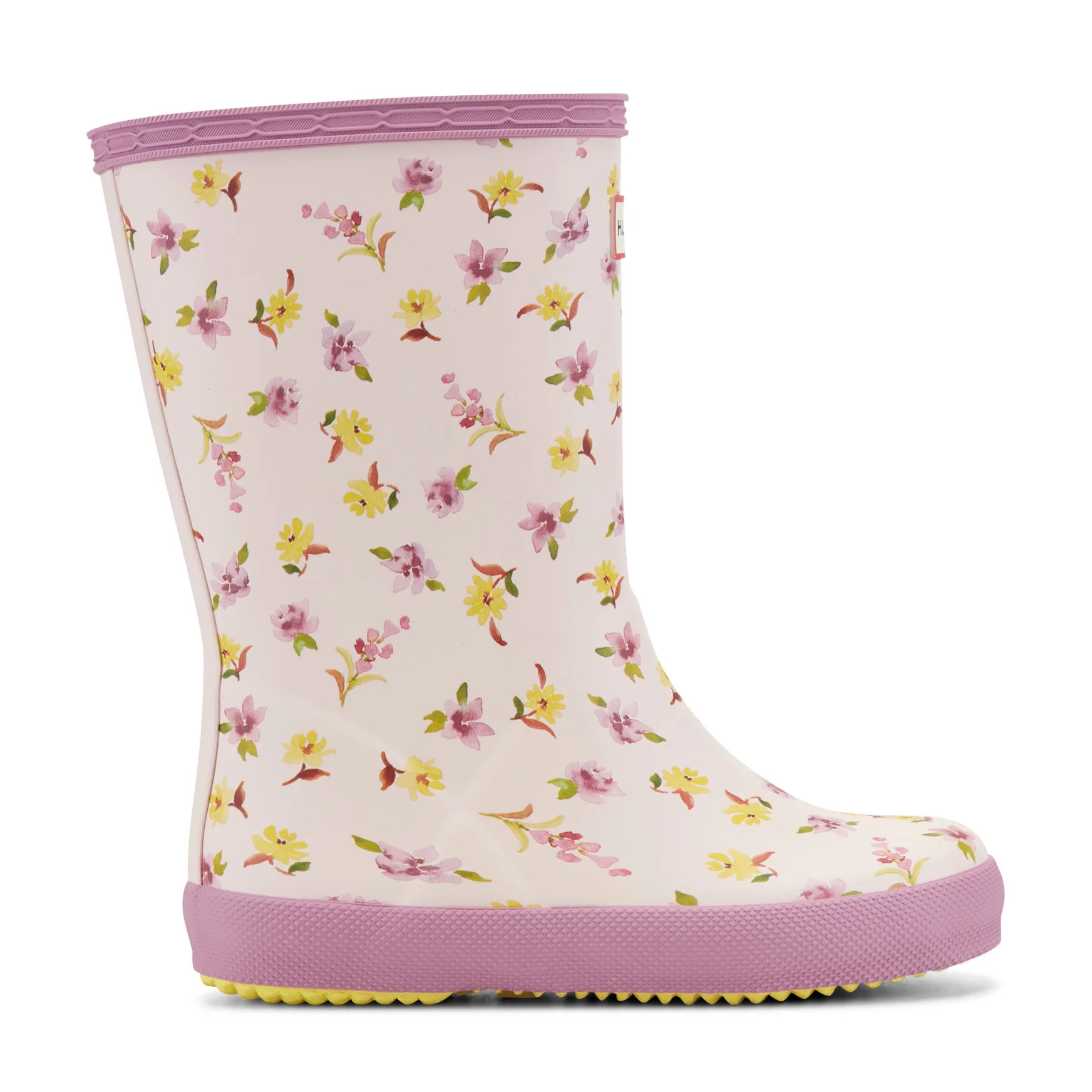 Kids First Classic Rain Boots - Purple Floral Print | Hunter Boots | Hunter Boots