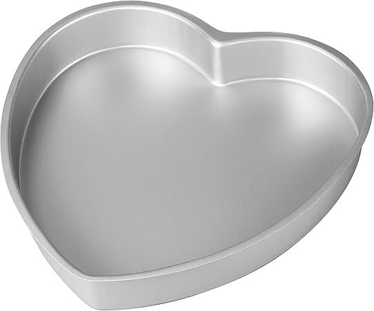 Wilton Decorator Preferred Heart Shaped Cake Pan, 8-Inch, Aluminum | Amazon (US)