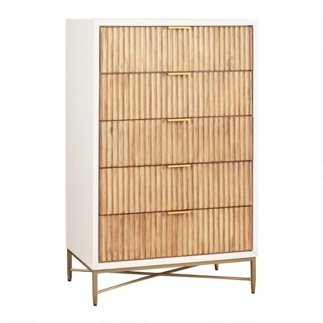 Textured Wood Ashbury Chest of Drawers | World Market