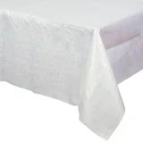 Iridescent White 54" x 102" Plastic Tablecloth by Way to Celebrate | Walmart (US)