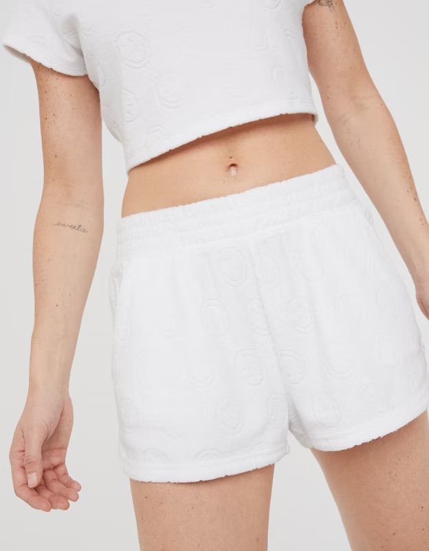 OFFLINE By Aerie Summer Lights Terry Smiley® Short | Aerie