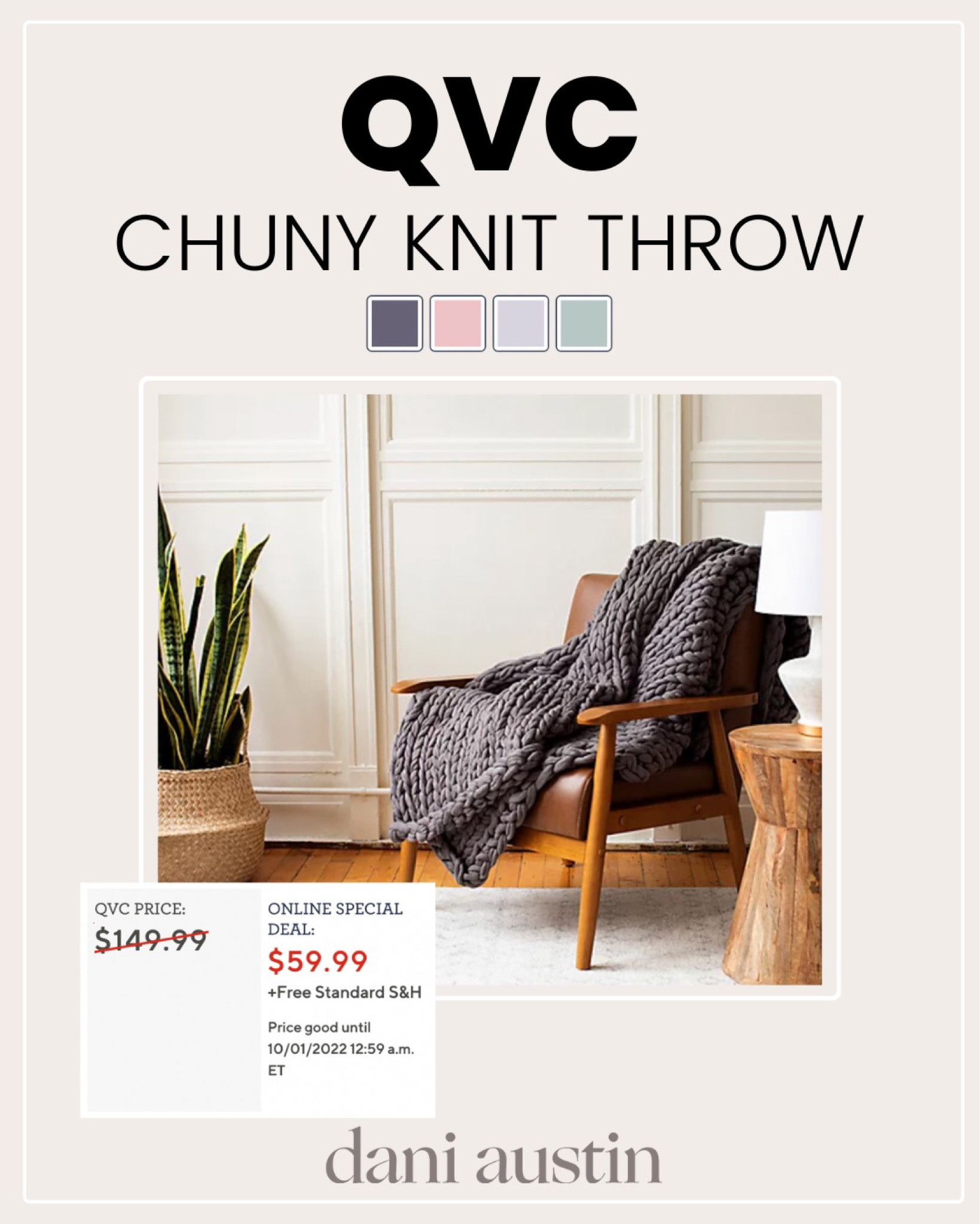 QVC chunky knit throw blanket on MAJOR sale today! So cute for the fall and home decor!!

#LTKsalealert #LTKSeasonal #LTKhome