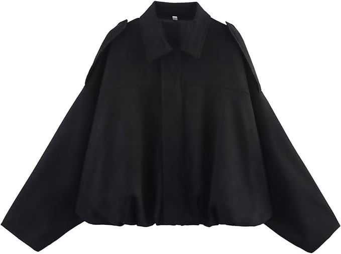 Women's Faux Suede Bomber Jacket Oversized Pilot Coats Fall Lapel Zip Up Motorcycle Streetwear Ou... | Amazon (US)