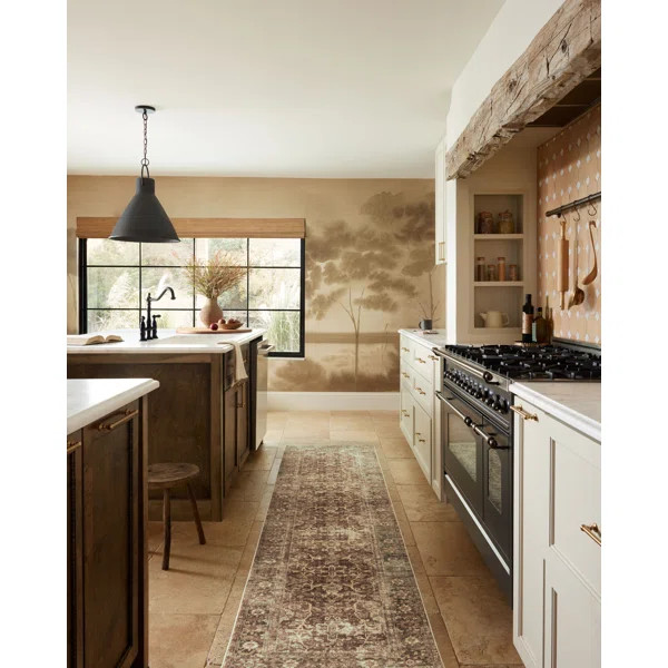 Magnolia Home By Joanna Gaines X Loloi Sinclair Machine Washable Rust / Lagoon Area Rug | Wayfair North America