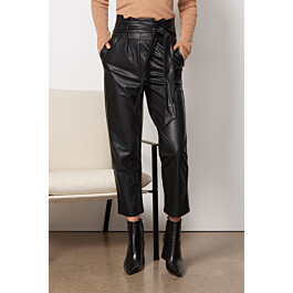 Faux Leather Paper-Bag Pant | Evereve