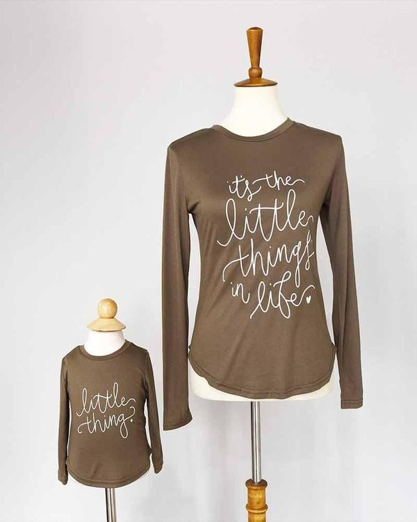 "Little Things" Long Sleeve Mommy & Me Tee | Bailey's Blossoms