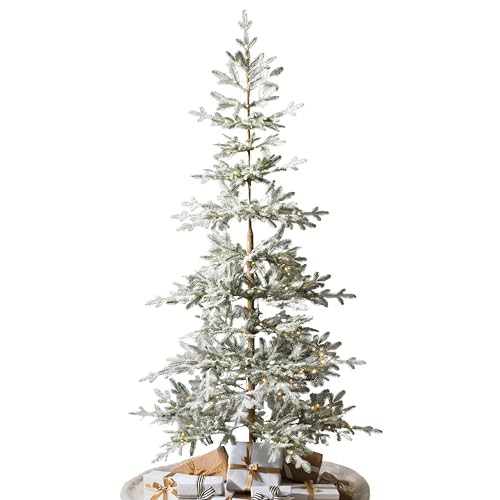Balsam Hill Frosted Alpine Balsam Fir - Snow-Kissed Artificial Christmas Tree with Pre-Fluffed Memory Wire Branches and LED Clear Fairy Lights, 6.5' | Amazon (US)
