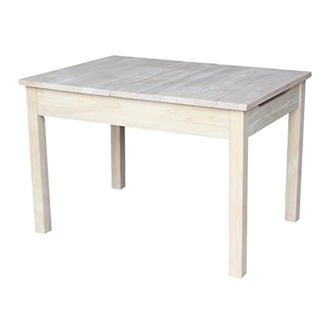 International Concepts Unfinished Table with Lift Up Top for Storage | Amazon (US)