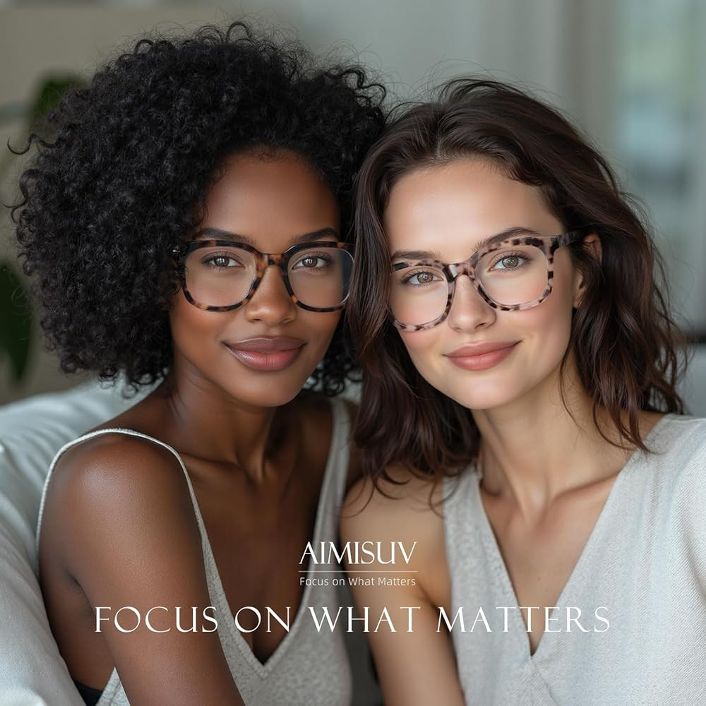 Reading Glasses for Women Men - Blue Light Blocking Magnifying Readers,Oprah Square Anti-Glare Co... | Amazon (US)