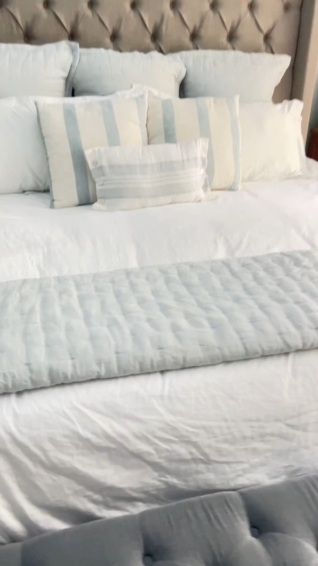 This Serena & Lily blue linen bedding brings effortless coastal style and soft, relaxed texture to your bedroom. I love how the rich blue paired with crisp white layers creates a breezy, designer-inspired coastal look.



#LTKSaleAlert #LTKU #LTKHome