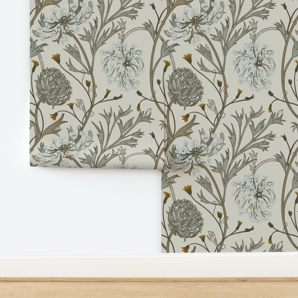 Queen Anne color variation 3 748373 Wallpaper | Spoonflower | Spoonflower