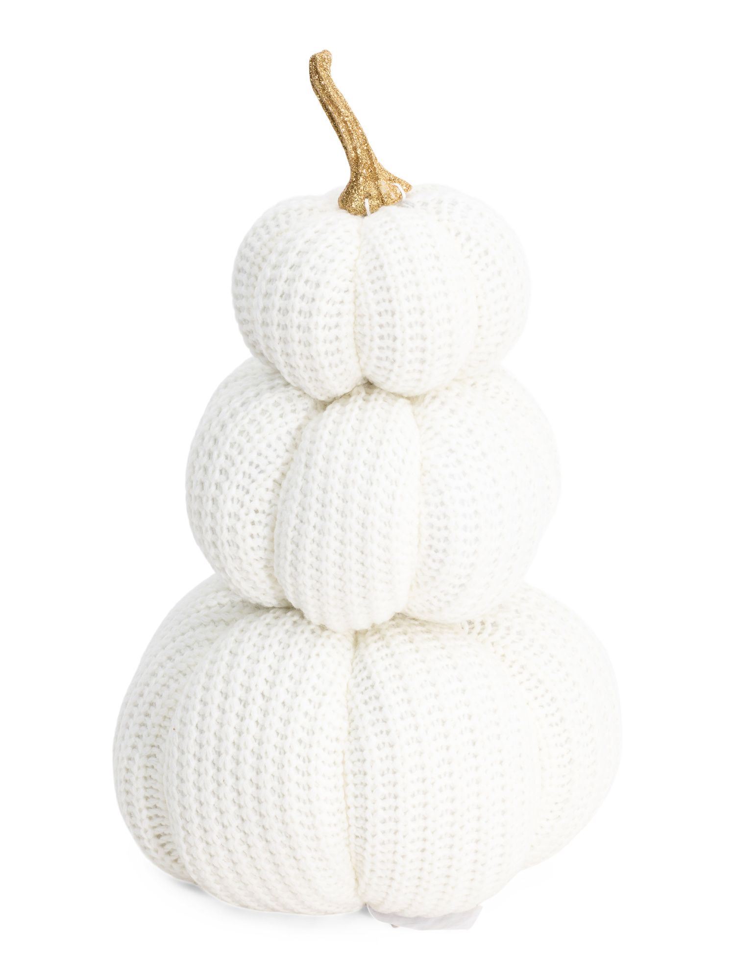 16in Knit Stacked Pumpkin | TJ Maxx