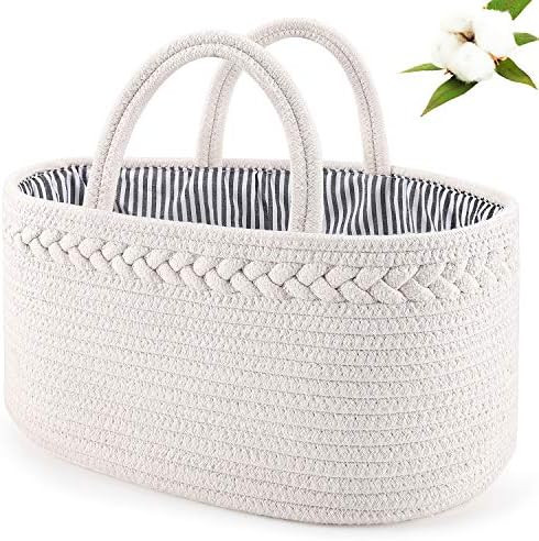 ABenkle Baby Diaper Caddy Organizer, Nursery Storage Basket for Boys and Girls, Baby Basket for D... | Amazon (US)