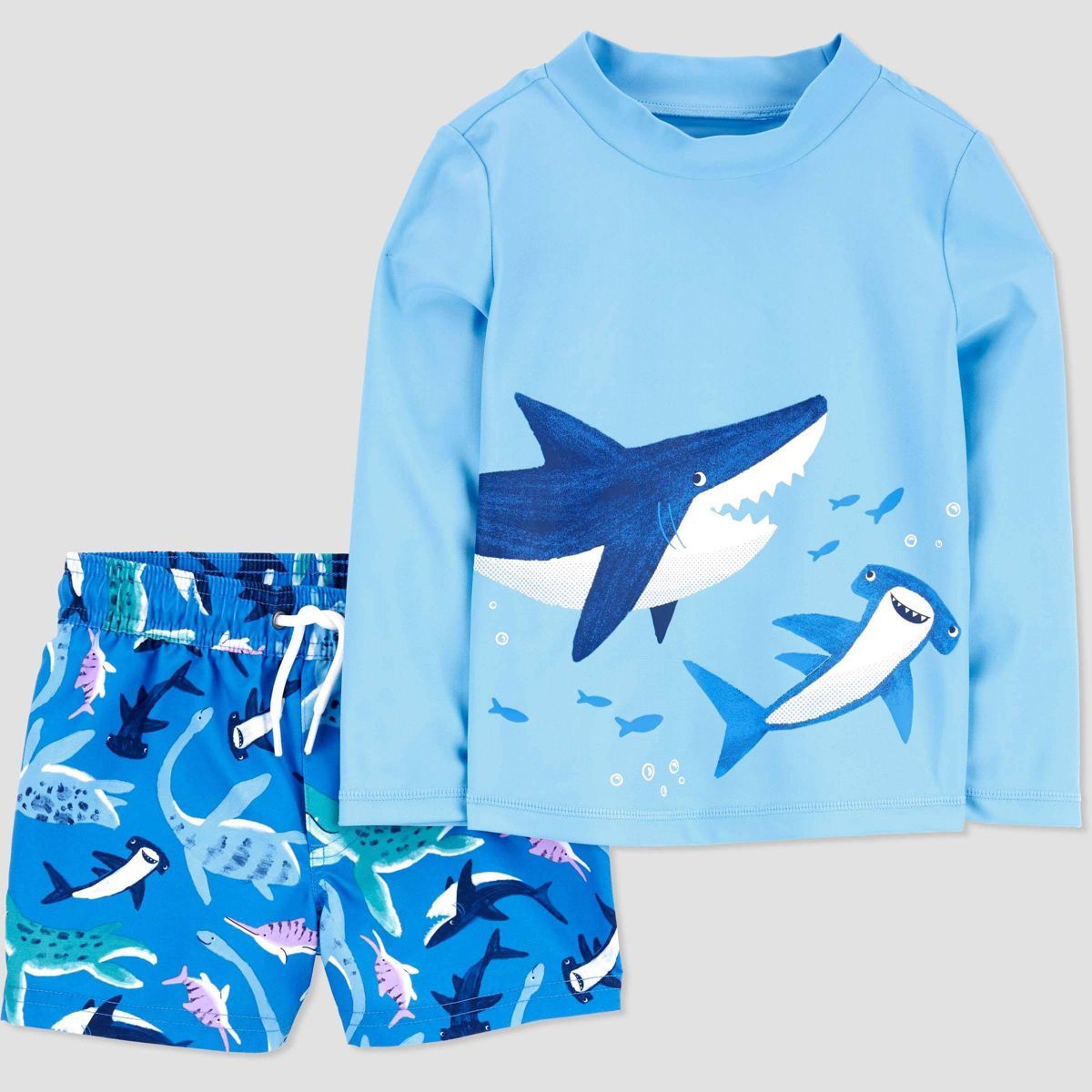 Carter's Just One You®️ Toddler Boys' Long Sleeve Rash Guard Set | Target