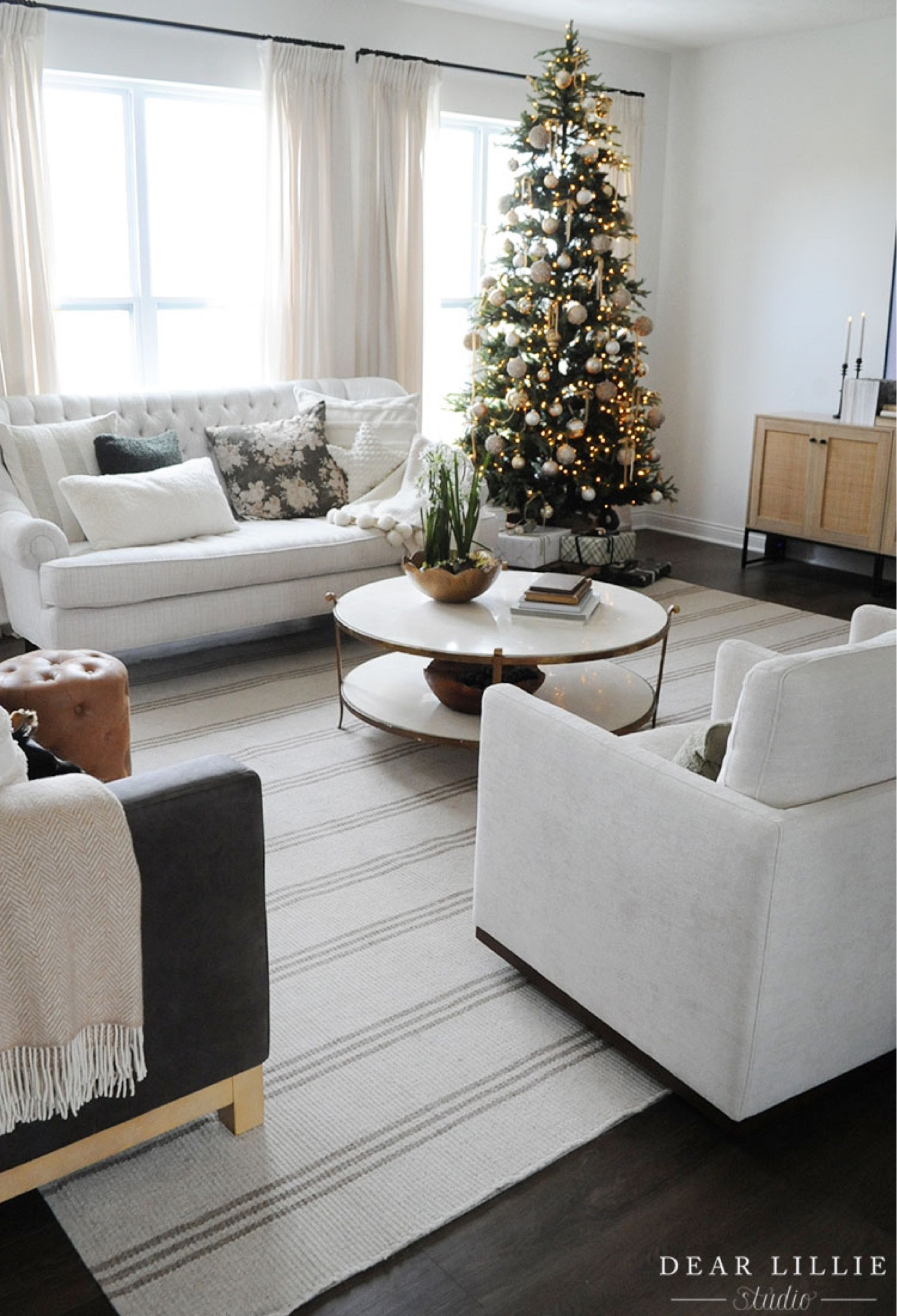 Neutral Christmas decor in our living room...

#LTKhome #LTKSeasonal #LTKHoliday