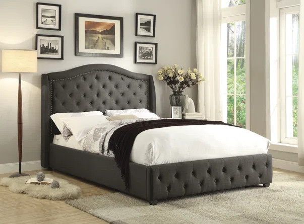 Darby Home Co Belia Tufted Upholstered Low Profile Standard Bed | Wayfair North America