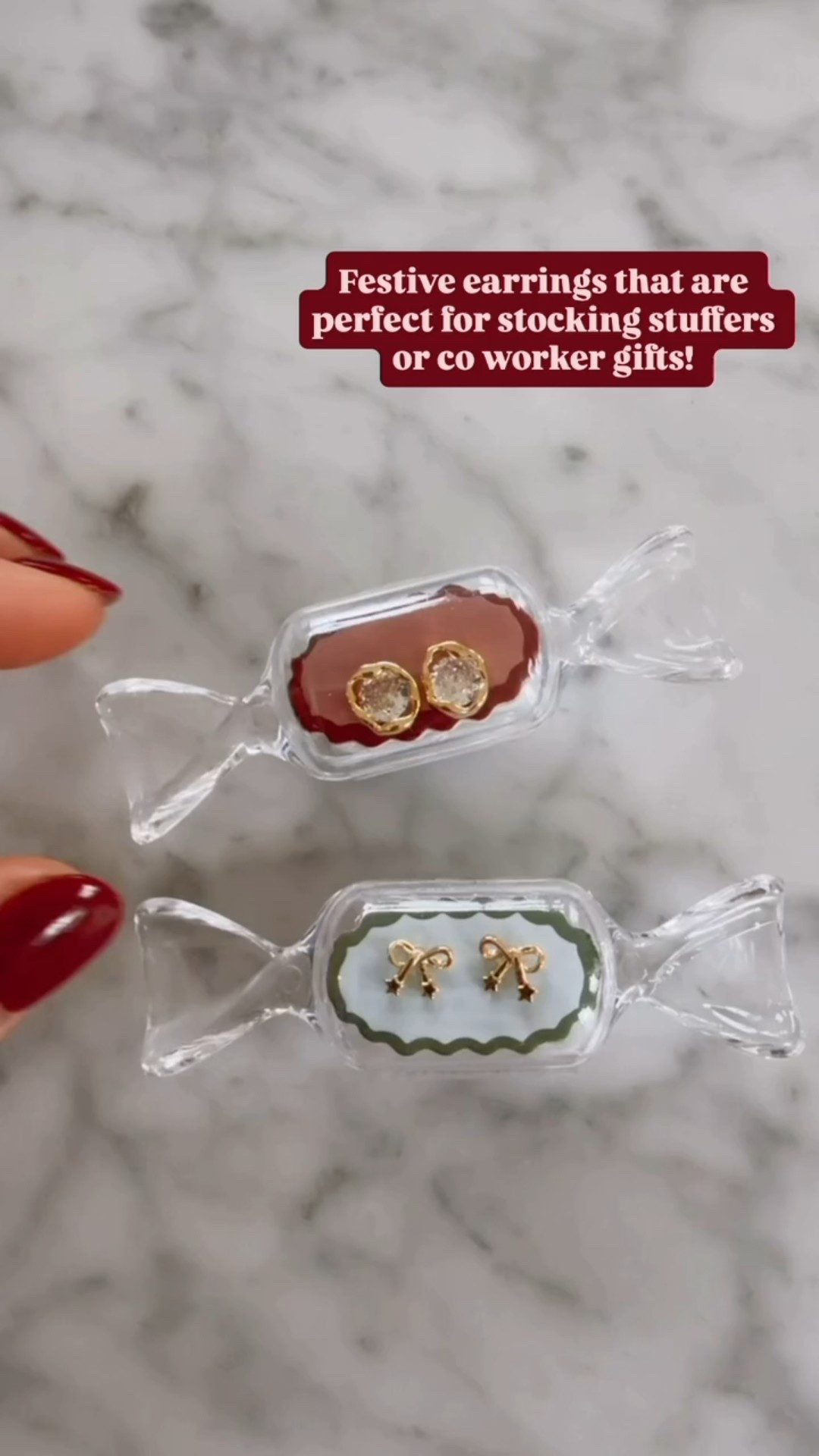 I love these festive earrings and how they come in this cute candy looking package! They have SO many different options to choose from! A great stocking stuffer or coworker gift! Use code LOVERLY30 for 30% off!

Loverly Grey, Anthropologie, Black Friday, gift ideas for her, friend gift ideas, stocking stuffer, earrings  

#LTKSaleAlert #LTKCyberWeek #LTKGiftGuide