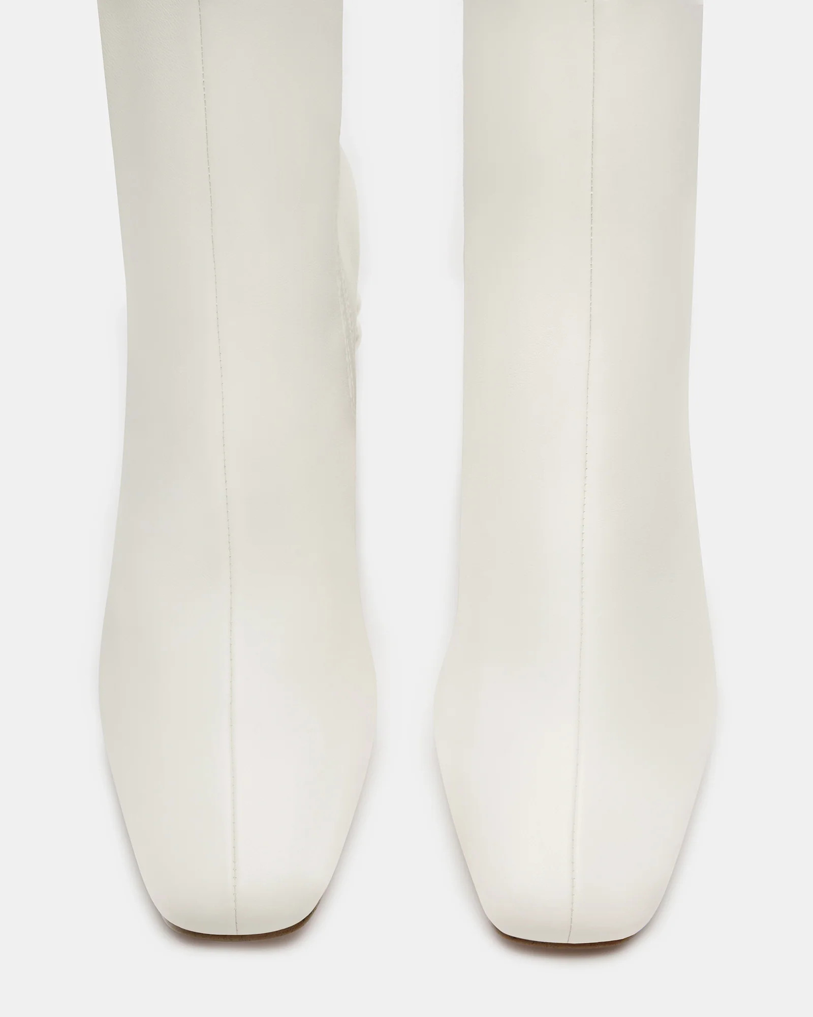 HUSH Pearl White Square Toe Bootie | Women's Booties | Steve Madden (US)