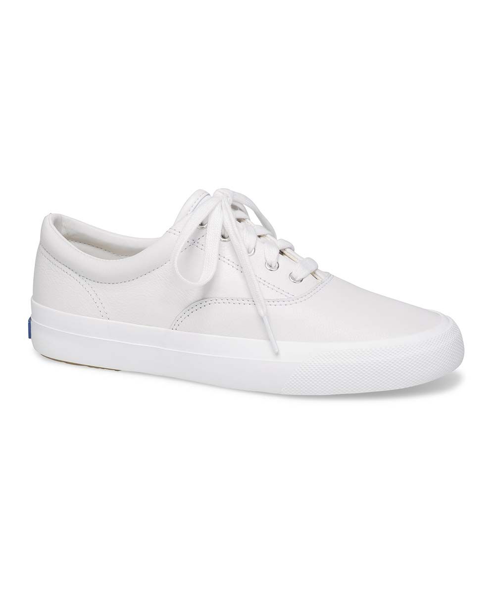 Keds Women's Sneakers WHITE - White Anchor Leather Sneaker - Women | Zulily