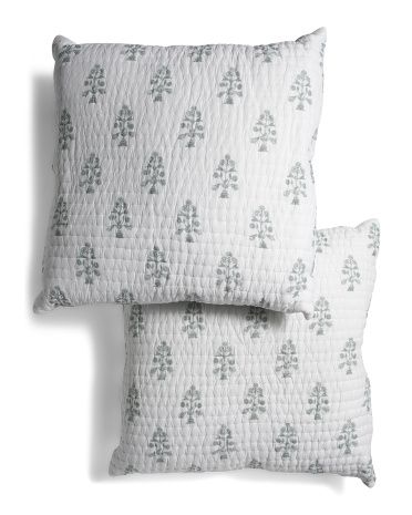 2pk Floral Printed Euro Pillows | Marshalls