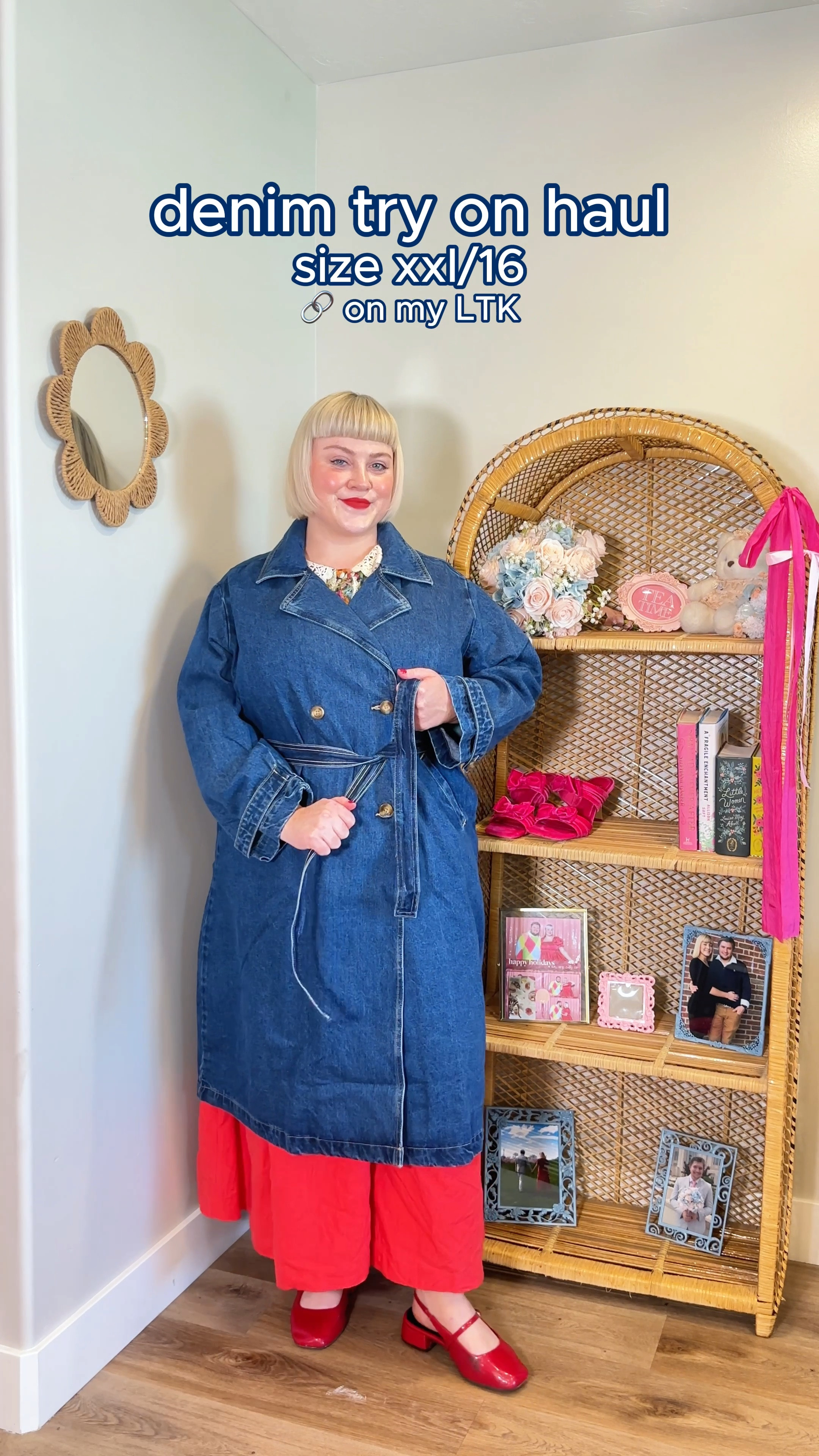 Plus size denim jackets! Denim trench coat, denim bomber jacket, on sale right now! Wearing size XL in both and they’re perfectly oversized. #denim #denimjacket 

#LTKSaleAlert #LTKMidsize #LTKFindsUnder50