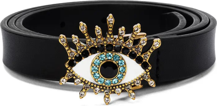 Evil Eye Leather Belt | Nordstrom