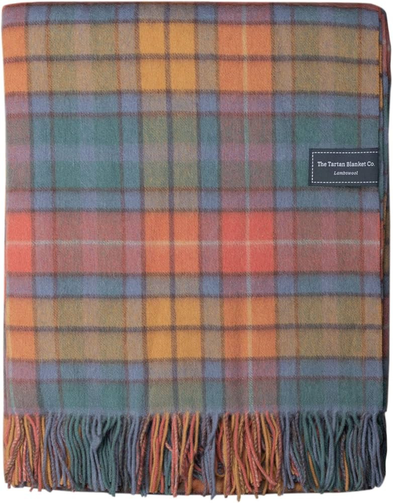 The Tartan Blanket Co. Lambswool Blanket Buchanan Antique Tartan (59" x 79") | Amazon (US)