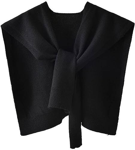 Zontroldy Women's Fashion Sweater Knitted Knotted Shawl Wraps Cape Tops Blouses | Amazon (US)