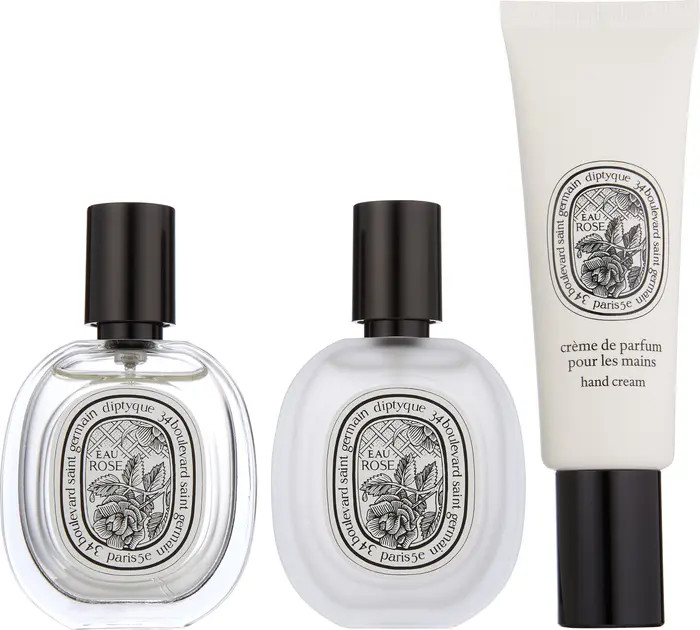 diptyque Eau Rose Eau de Toilette, Hair Mist & Hand Cream Set $176 Value | Nordstrom | Nordstrom