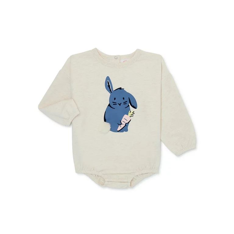 Wonder Nation Baby Boy Bunny Bodysuit, Sizes 0-24 Months | Walmart (US)
