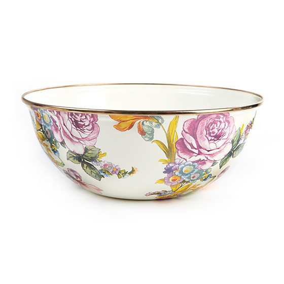 White Flower Market Medium Everyday Bowl | MacKenzie-Childs
