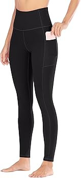 Ewedoos Women's Yoga Pants with Pockets - Leggings with Pockets, High Waist Tummy Control Non See... | Amazon (US)
