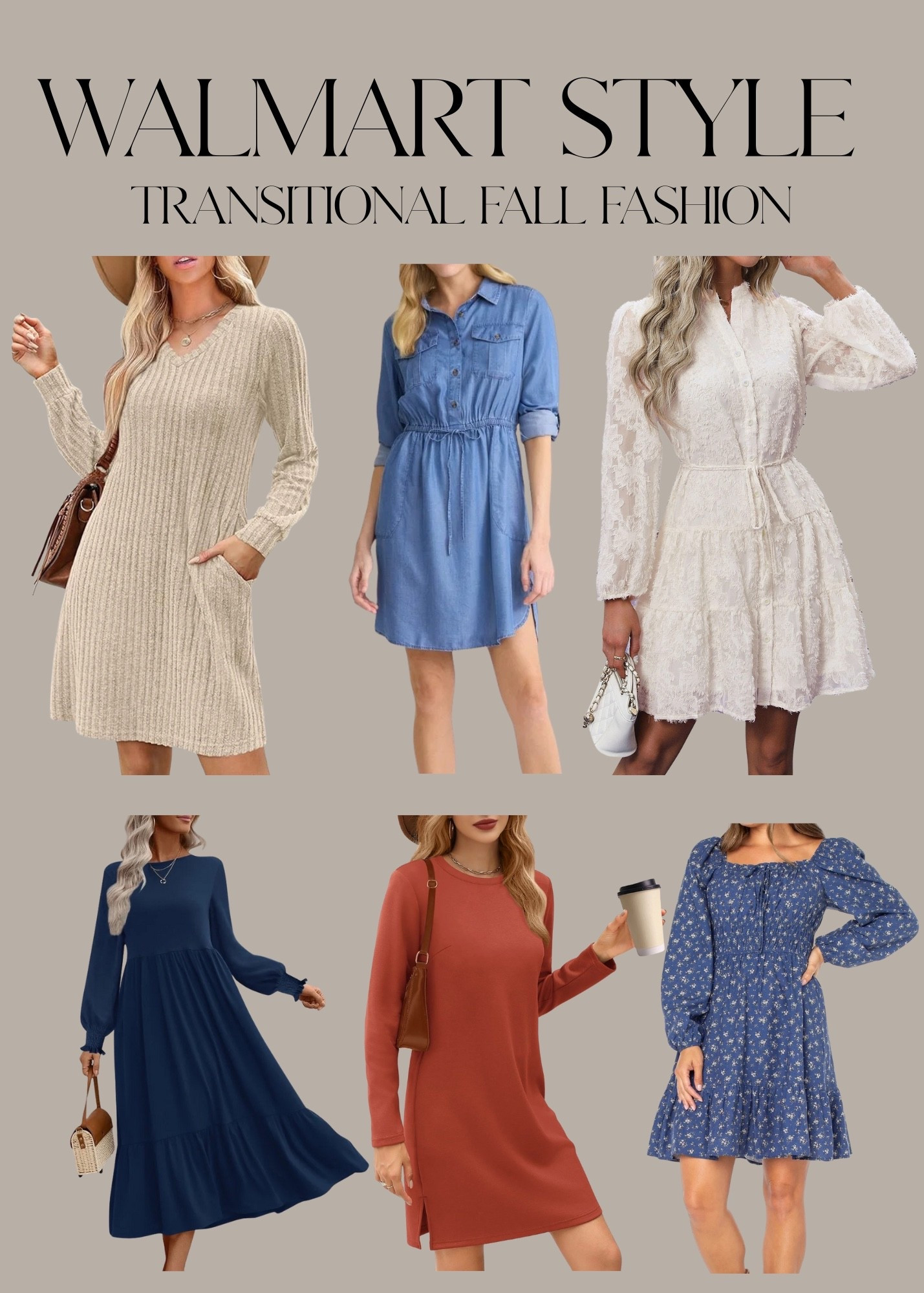 Casual fall dresses from Walmart

#LTKSeasonal #LTKStyleTip #LTKSaleAlert