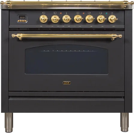 ILVE Nostalgie Series 36" 3.55 cu. ft. Freestanding Dual Fuel with Griddle | Wayfair | Wayfair North America