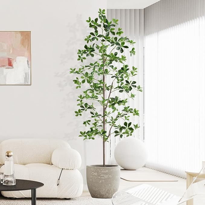 6ft Tall Artificial Black Olive Tree with 945 Lifelike Leaves, Tall Fake Greenery Olive Silk Plan... | Amazon (US)